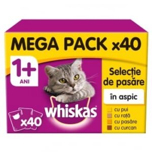 WHISKAS Selecții Pasăre Maxi Pack