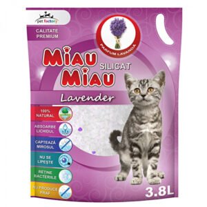 Asternut Igienic Silicat Miau Miau Lavanda