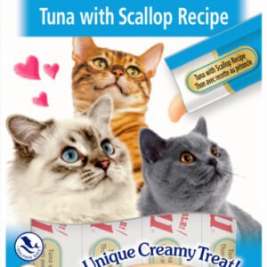 Churu Recompensa Cremoasa cu Ton si Scoici fara cereale - 4 x 14 g