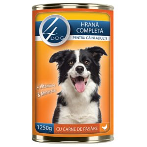 Conserva Caini 4DOG cu Carne de Pui 1250g