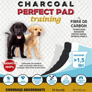 Covorase absorbante cu Carbune Activ CHARCOAL PERFECT PAD 60x60cm