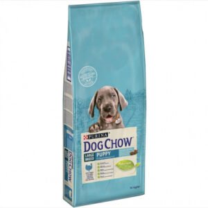 Dog Chow Puppy Large Breed cu Curcan 14 kg