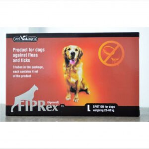 Fiprex 75 L pentru caini 20-40 kg - 3 pipete Antiparazitare