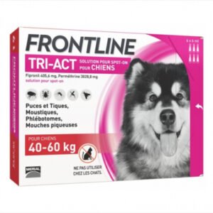 Frontline Tri-act XL spot on pentru caini 40-60 kg - 3 pipete antiparazitare