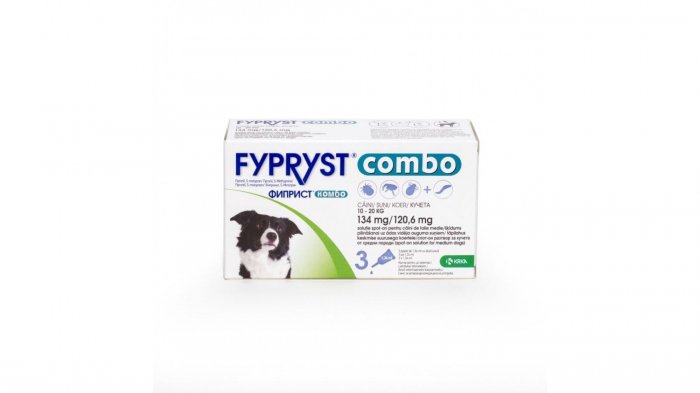 Fypryst Combo Dog M 134 mg (10 - 20 kg)