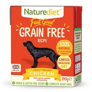 Hrana Umeda Caini NATUREDIET Grain-Free Pate Feel Good Chicken 390gr