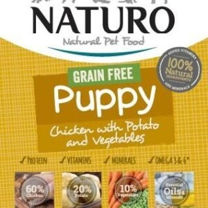 Hrana umeda Caini NATURO Puppy Grain Gree Chicken with Potato 150 G