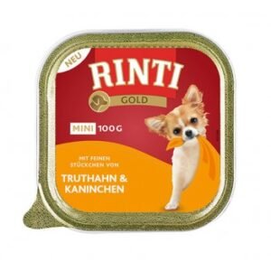 Hrana Umeda Caini RINTI Gold Mini Pate Curcan si Iepure 100 GR