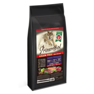 Hrana Uscata Caini PRIMORDIAL Holistic Grain-Free Mini Adult cu Carne de Pastrav si Rata 6kg