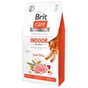 Hrana Uscata Pisici BRIT CARE Grain Free Adult Indoor Anti-Stress 7kg