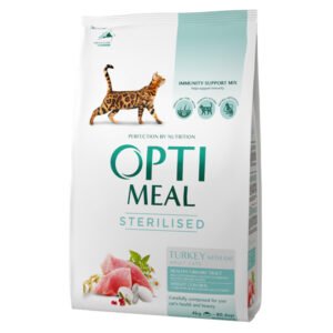 Hrana Uscata Pisici OPTIMEAL Sterilizat Adult Curcan Ovaz 4kg