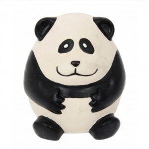 Jucarie panda din latex alb negru