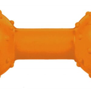 Jucarie Os cu Clopotel Cauciuc Natural 12.5 cm