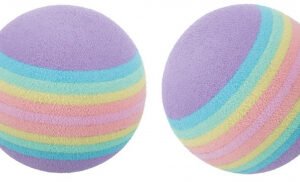 Jucarie pentru Pisica 4 mingi curcubeu