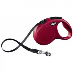 Lesa pentru caini Flexi New Classic Banda M 5M Rosu