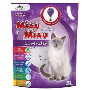 Asternut Igienic Silicat Miau Miau Lavanda