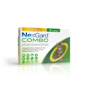 NexGard Combo solutie spot-on pentru pisici de 2.5-7.5 kg