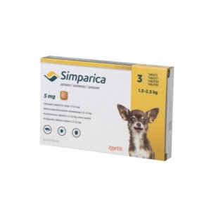 Simparica Caine 5 mg (1.3 - 2.5 kg)