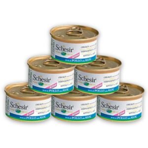 Pachet Conserve SCHESIR Cat Junior Pui si Aloe 6x85g