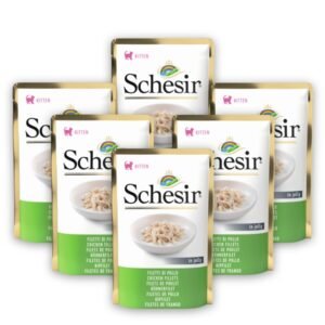 Pachet SCHESIR Cat Plic Junior Pui 6x85g