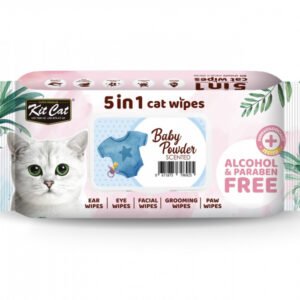 Absorbant Plus Antibacterian KitCat Pet Wipes Baby Powder