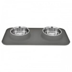 Set 2 Castroane din Inox cu Suport Silicon Enjoy