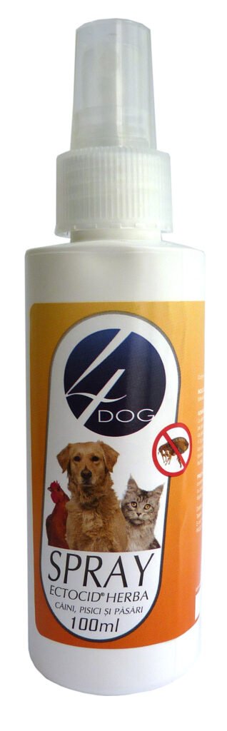 Spray Antiparazitar Ectocid Herba 4DOG 100ml